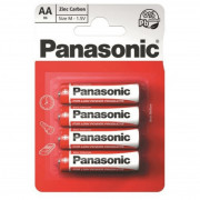 Baterie Panasonic Zinc AA/4 alb/roșu