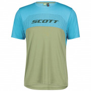 Tricou de ciclism bărbați Scott M's Trail Flow DRI albastru/verde