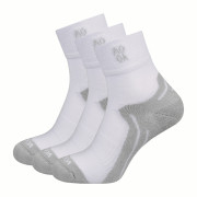Șosete MOOA Bamboo Active Mid 3-pack alb/gri White/Grey
