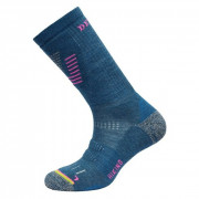 Șosete femei Devold Hiking Medium Woman Sock albastru/roz