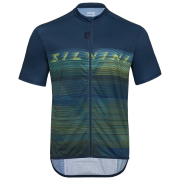 Tricou de ciclism bărbați Silvini Turano albastru/verde