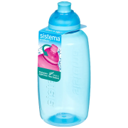 Sticlă Sistema Squeeze Twist ‘n’ Sip 380 ml albastru