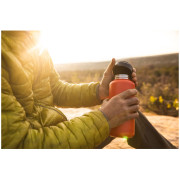 Sticlă oțel Klean Kanteen Wide w/Wide Loop Cap - brushed stainless 1182 ml