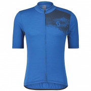 Tricou de ciclism bărbați Scott M's Gravel Merino SS albastru