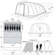 Cort gonflabil Outwell Stonehill 7 Air