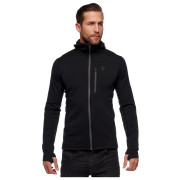 Hanorac funcțional bărbați Black Diamond Coefficient Fleece Hoody negru