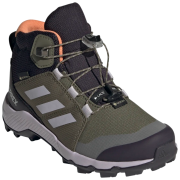 Încălțăminte copii Adidas Terrex Mid Gtx K 2024 verde închis OLISTR/SILDAW/AMBTIN