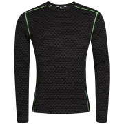 Tricou funcțional bărbați Zulu Merino 240 Long negru/verde Black/Green