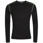 Tricou funcțional bărbați Zulu Merino 240 Long negru/verde