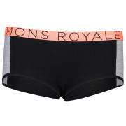 Chiloți Mons Royale Sylvia Boyleg Panel Folo negru Black / Grey Marl