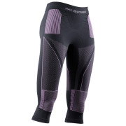 Colanți funcționali femei X-Bionic Energy Accumulator 4.0 Pants 3/4 negru/roz CHARCOAL/MAGNOLIA