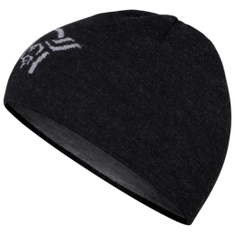 Căciulă Norrona 29 light merinoUll logo Beanie negru Caviar Melange
