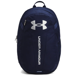 Rucsac Under Armour Hustle Lite Backpack albastru închis Midnight Navy / Midnight Navy / Metallic Silver