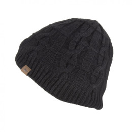 Căciulă impermeabilă SealSkinz WP Cold Weather Cable Knit Beanie negru