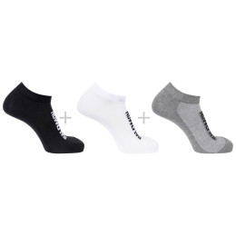 Șosete Salomon Everyday Lite Low 3-Pack negru/gri Black / White / Frost Gray