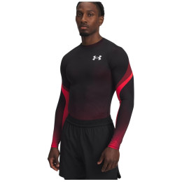 Tricou bărbați Under Armour Heatgear Sub Crew Ls roșu/negru Red/Black/White