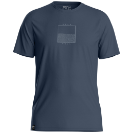 Tricou funcțional bărbați Ortovox 150 Cool Half Full Ts albastru închis Dark Arctic Grey