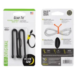 Sârmă de legat Nite Ize Gear Tie 6" negru Černá
