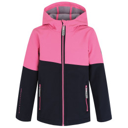 Geacă softshell copii Loap London gri/roz