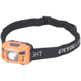 Lanternă frontală Extol 100lm, nabíjecí, USB, 3W LED