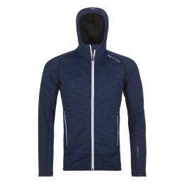 Hanorac bărbați Ortovox Fleece Space Dyed Hoody albastru închis