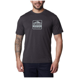 Tricou bărbați Columbia Tech Trail™ Front Graphic SS Tee gri închis