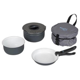 Set de vase Bo-camp Cookware set Trekking 5 gri