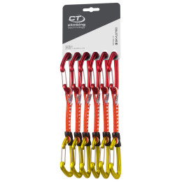 Set bulce echipate Climbing Technology Fly-weight EVO 12 cm DY 6 ks roșu/galben