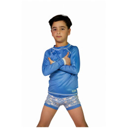 Costum de baie copii DucKsday Manta Swim Trunk B albastru/alb Blue/Off White