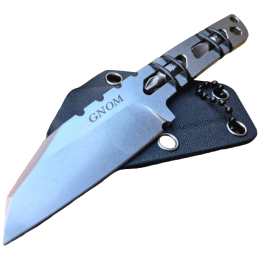 Cuțit multifuncțional Dachs Knives Gnom argintiu Stonewash