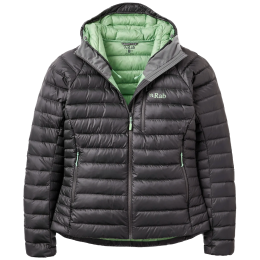 Geacă femei Rab Microlight Alpine Down Hoody gri Graphene