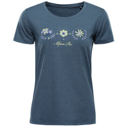 Tricou funcțional femei Alpine Pro Sassa albastru închis DK.METAL BLUE