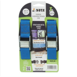 Curea Yate s kovovou sponou 2,5x200 albastru