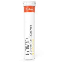 Băutură energizantă GymBeam Hydrate+ šumivý - 20 tab.