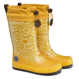 Cizme de cauciuc copii Affenzahn Rainboot Vegan Puddly Tiger galben Tiger