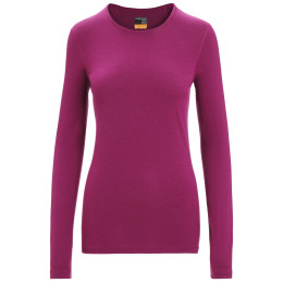 Tricou funcțional femei Icebreaker 200 Oasis LS Crewe vișiniu