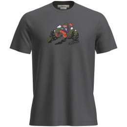 Tricou funcțional bărbați Icebreaker M Mer 150 Tech Lite SS Tee Catch Me Outs gri închis Obsidian