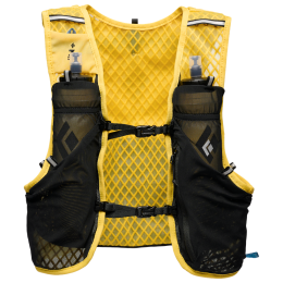 Vestă de alergat Black Diamond Distance 6 Hydration Vest galben/negru Soft Ochre