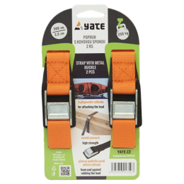 Curea Yate s kovovou sponou 2,5x300 portocaliu/