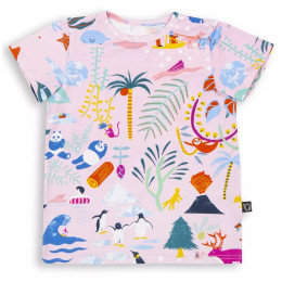 Tricou copii Wouki Sora Pink