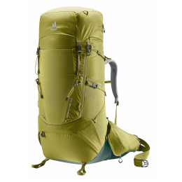 Rucsac turistic Deuter Aircontact Core 70+10 galben/verde cactus-ivy