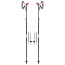 Bețe de trekking Leki Micro Vario Carbon Lady albastru DeepblueWhiteBerry