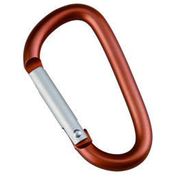 Munkees Carabină cu siguranță în formă de ”D” 6x60 mm culori mix