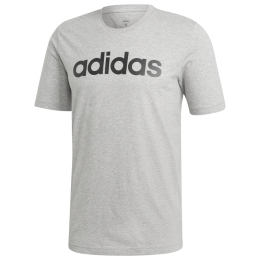 Tricou bărbați Adidas Essentials Linear logo gri
