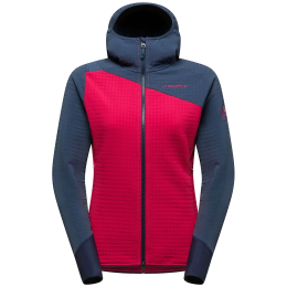Jachetă fleece femei La Sportiva Bristen Thermal Hoody W roz/gri Azalea/Night Sky