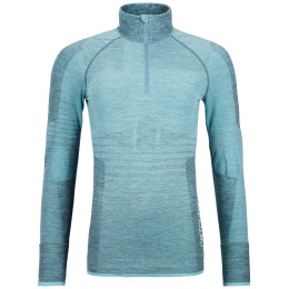 Tricou funcțional femei Ortovox W's 230 Competition Zip Neck albastru