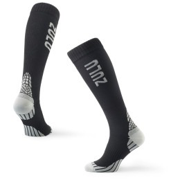 Șosete de compresie 3/4 Zulu Run Compression W negru/gri