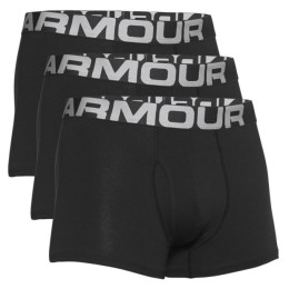 Boxeri bărbați Under Armour Charged Cotton 3in 3 Pack negru