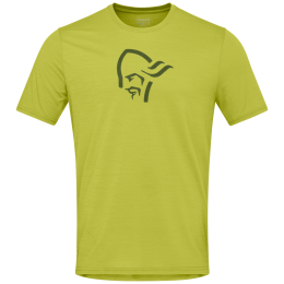 Tricou bărbați Norrona femund equaliser merino T-shirt auriu Golden Lime