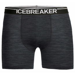 Boxeri bărbați Icebreaker Mens Anatomica Boxers gri Jet HTHR/Black 
